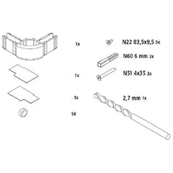Kermi Nova 2000 Zubehör inkl. Eckverbinder, 2528859, Ersatzteile,