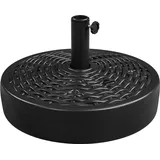 Yaheetech Schirmständer Kunststoff Φ 50 cm Schwarz