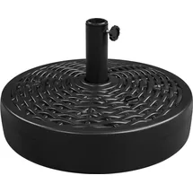 Yaheetech Schirmständer Kunststoff Φ 50 cm Schwarz