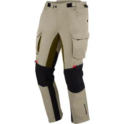 Bering Freeway wasserdichte Motorrad Textilhose, beige, Größe XL für Männer