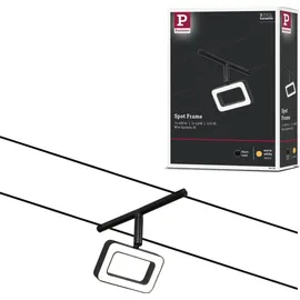 Paulmann Seilsystem Frame Niedervolt-Seilsystem-Leuchte Schwarz (matt), Chrom