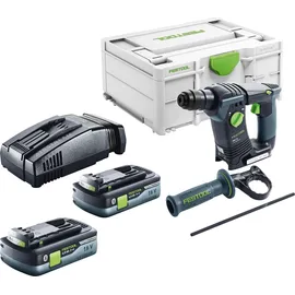 Festool BHC 18-Basic Akku Bohrhammer 18 V 1,8 J SDS Plus Brushless + 2x Akku 4,0 Ah + Schnellladegerät + Systainer