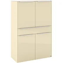 Set One by Musterring Highboard Reno 92 x 140 x 42 cm Beige / Braun
