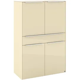 Set One by Musterring Highboard Reno 92 x 140 x 42 cm Beige / Braun