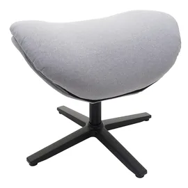 Mendler Relaxsessel HWC-L12 Polyester 72 x 101 x 72 cm Grau mit Hocker