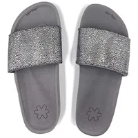 FLIP*FLOP Pool Metallic Cracked Grau 36