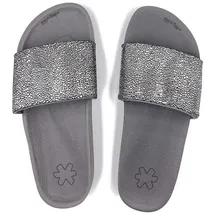 FLIP*FLOP Pool Metallic Cracked Grau 36
