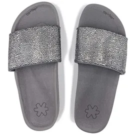 FLIP*FLOP Pool Metallic Cracked Grau 36