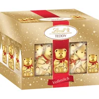 Lindt Mini Teddy | 200 g Packung | Niedliche Schokoladenbären aus feinster Vollmilchschokolade | Ideal als Geschenk | Festliche Weihnachtsschokolade