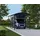 CANOPIA Doppelcarport Alpine 3,59 x 8,58 m grau inkl. Regenrinne
