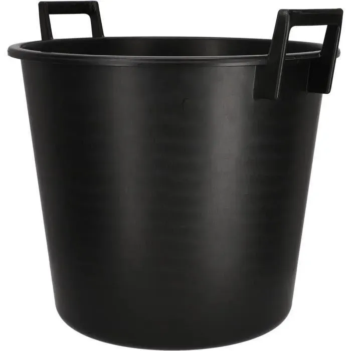 Seau de maçon plastique - KOTARBAU - Rond 40L - Noir