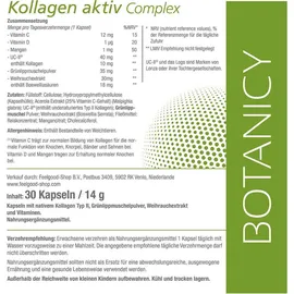 Botanicy Kollagen Aktiv Complex Kapseln 30 St.