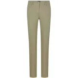 GOLDNER Kurzgröße: Baumwollhose mit Ziernähten in khaki | Gr.: 23