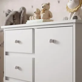 lookway Hochkommode BABUSHKA mit Schubladen 0 x 0 cm Holzart nicht angegeben weiß