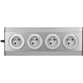 Orno Ecksteckdose 4-fach Edelstahl 4 St.