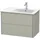Duravit XSquare Waschtischunterschrank, 2 Schubkästen, Becken rechts, Taupe seidenmatt