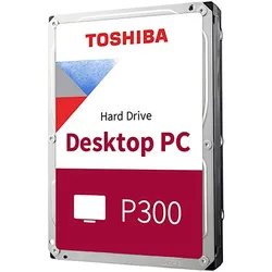 TOSHIBA interne HDD-Festplatte "P300 Desktop PC 2TB", schwarz (silber, schwarz), 2 TB, Festplatten