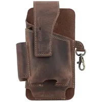 GREENBURRY - Vintage Gürteltasche Leder 8 cm Bauchtaschen Braun