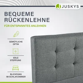 Juskys Manresa 140 x 200 cm H3 grau