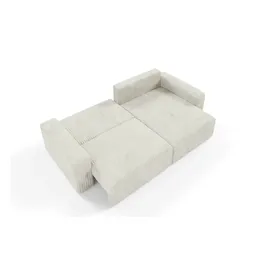 furnisell Eckcouch Cord 2-Sitzer Beige