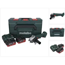 Metabo W 18 L 9-125 inkl. 2 x 8,0 Ah + Ladegerät + metaBOX
