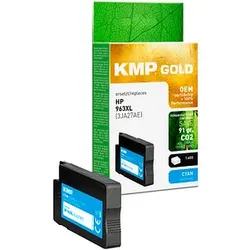 KMP Gold  cyan pigmentiert Druckerpatrone kompatibel zu HP 963XL (3JA27AE)