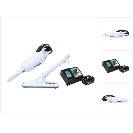 Makita DCL 181 FRF1W Akku Staubsauger 18 V Weiß + 1x Akku 3,0 Ah + Ladegerät