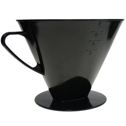 axentia Kaffeebereiter, Kaffeefilter oder Kaffeedauerfilter, Für 6 Tassen – Made in Germany schwarz