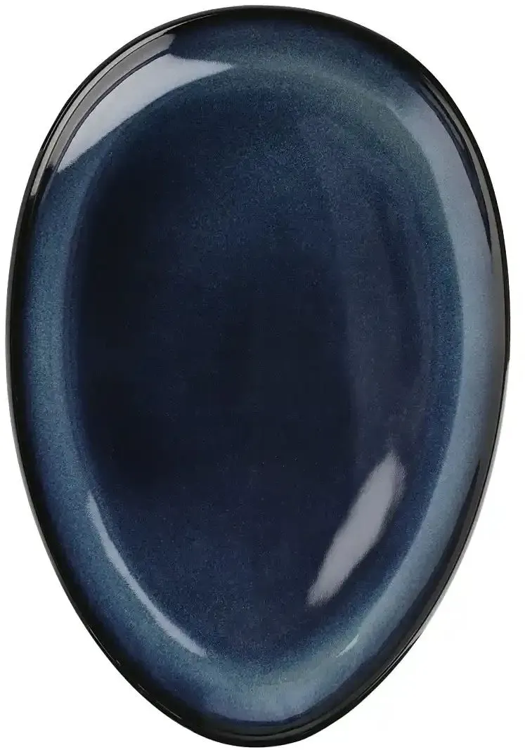 Peill+Putzler Platte oval  Azuro , blau , Maße (cm): B: 25 H: 3,8