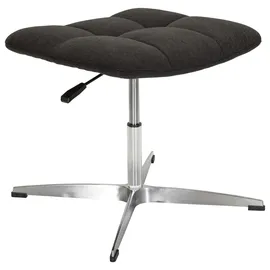 HJH Office Hocker Polyester 38 x 49 x 38 cm Schwarz