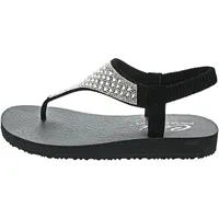 Skechers Damen Meditation Rockstar, Black Mitobuck Rhinestone Trim, 39 EU
