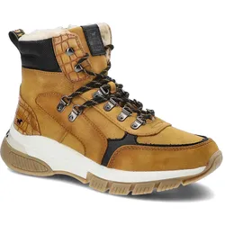 Gelbe Stiefeletten Mustang Gefütterte Damenschuhe, 40