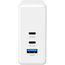 Xlayer Powercharger 140W mit 2x USB-C, Schnellladegerät I PD I GaN, schwarz
