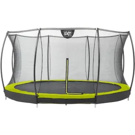 EXIT TOYS Silhouette Bodentrampolin 366 cm inkl. Sicherheitsnetz grün
