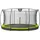 EXIT TOYS Silhouette Bodentrampolin 366 cm inkl. Sicherheitsnetz grün