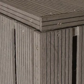 Mendler WPC-Mülltonnenverkleidung HWC-J28 1er/2er grau