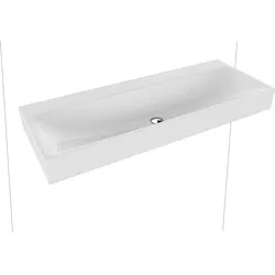 Doppelwaschtisch „Silenio“ 120 × 46 cm, ohne Hahnlochbohrung in pergamon
