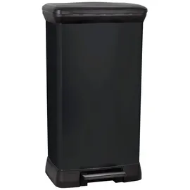 Curver Deco bin metalics 246364 Mülleimer 50 l (B x H x T) 390 x 720 x 290 mm Schwarz 1St.