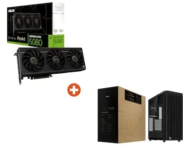 ASUS LEVEL UP #20 Bundle (PROART-RTX5080 + PROART PA401 WOOD TG PWM BLACK)