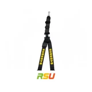 Schroth Gurt - Rallye 3 asm schwarz mit gelbem Flock rechts