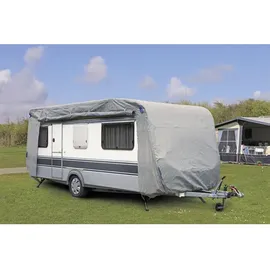 Garden Pleasure Wohnwagen-Abdeckplane 250 x 550 x 220 cm Grau