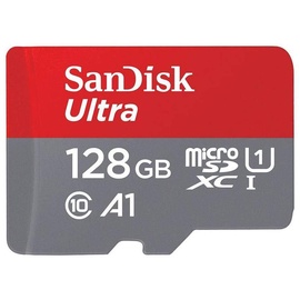 SanDisk Ultra microSD + SD-Adapter UHS-I U1 A1 100 MB/s 128 GB