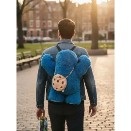 Sesame Street Sesamstraße Krümelmonster 3D Rucksack 58 cm in Blau