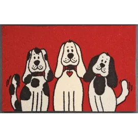 Wash+Dry Three Dogs 50 x 75 cm Rot