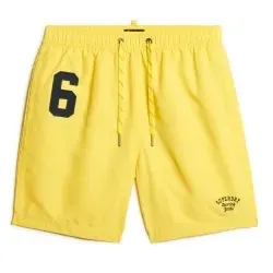 Superdry für Herren. M3010235A Badeanzug aus gelbem recyceltem Material (L), Strandbekleidung, Recyceltes Polyester, Nachhaltig