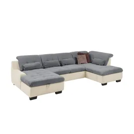 Lounge Collection Wohnlandschaft Chenille 3-Sitzer Grau