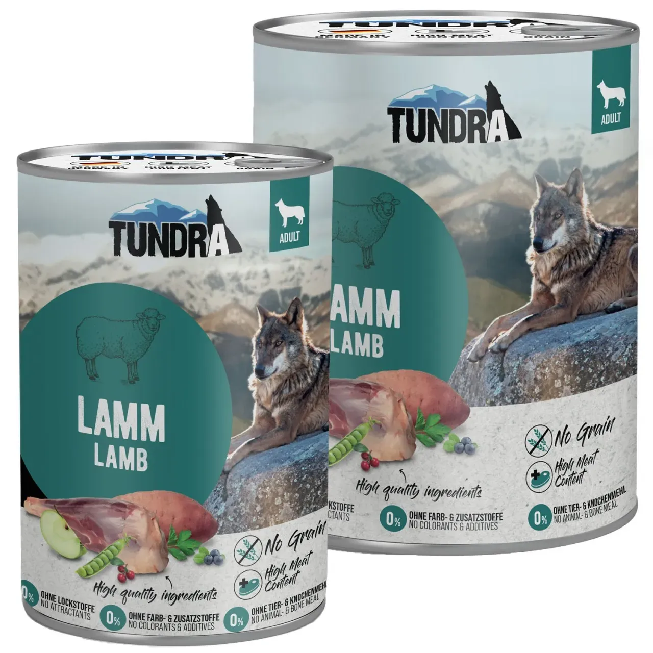 Tundra Hundefutter Lamm Nassfutter - 800 g