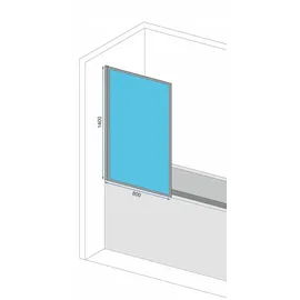 REA Lagos Badewannenaufsatz 80 x 140 cm (K7633)