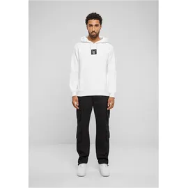 Mister Tee Skelett Patch Kapuzenpullover White XS