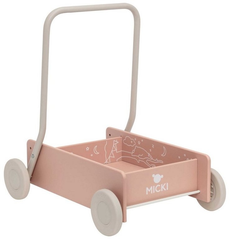 Micki Lauflernwagen Lauflernwagen Schlafende Bären, (1-tlg) rosa